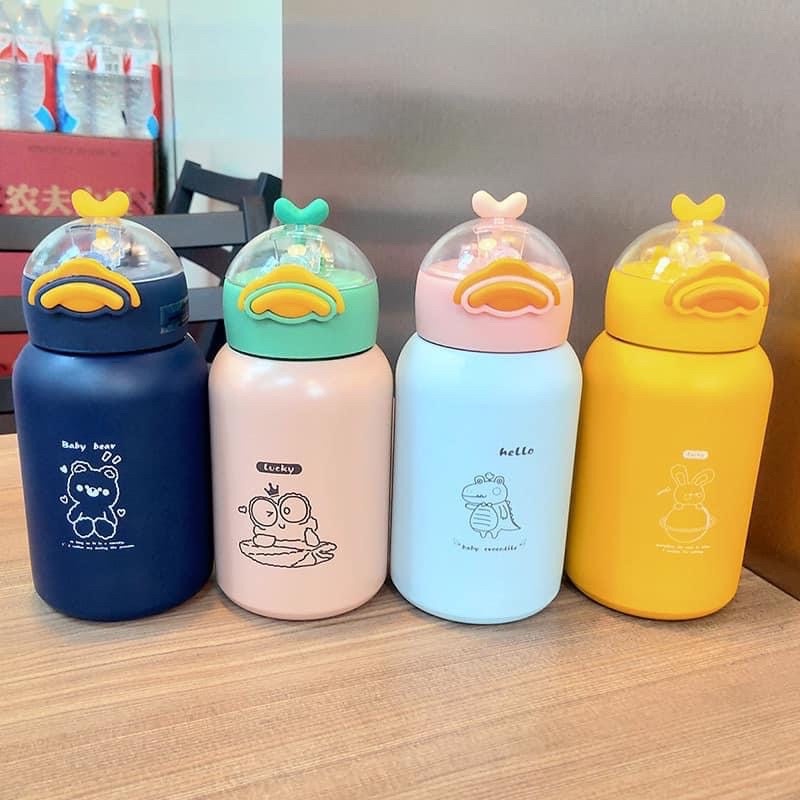 Bình giữ nhiệt bé vịt vàng siêu cute - 400ml - inox 304