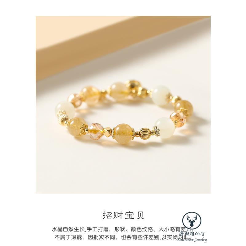 Vòng Đeo Tay May Mắn Bằng Titan Đính Pha Lê Lấp Lánh