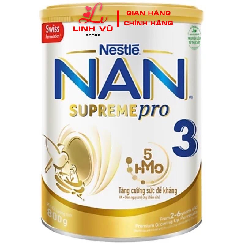 Sữa bột nan supreme pro 3(800g)-date mới, có ship hỏa tốc HCM