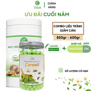 Combo giảm mơ thừa và viên mầm tan mỡ Cereali, giảm cân nhanh ,giảm cân cấp tốc - Tica