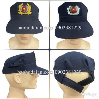 Nón bảo vệ 3 cạnh màu xanh dương kèm sao
