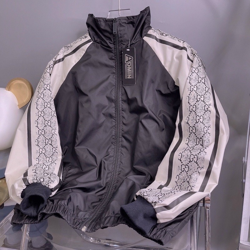 Áo Khoác Bomber Varsity Jacket Dù 2 Lớp GUCCI Form Rộng Nam Nữ Unisex - Trẻ Trung Năng Động Ulzzang