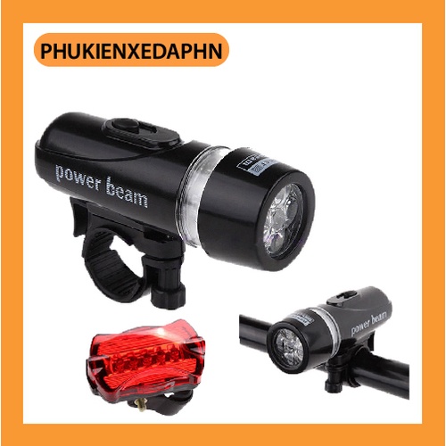 Bộ Đèn Pin Và Đèn Chiếu Hậu Gắn cho xe đạp thể thao