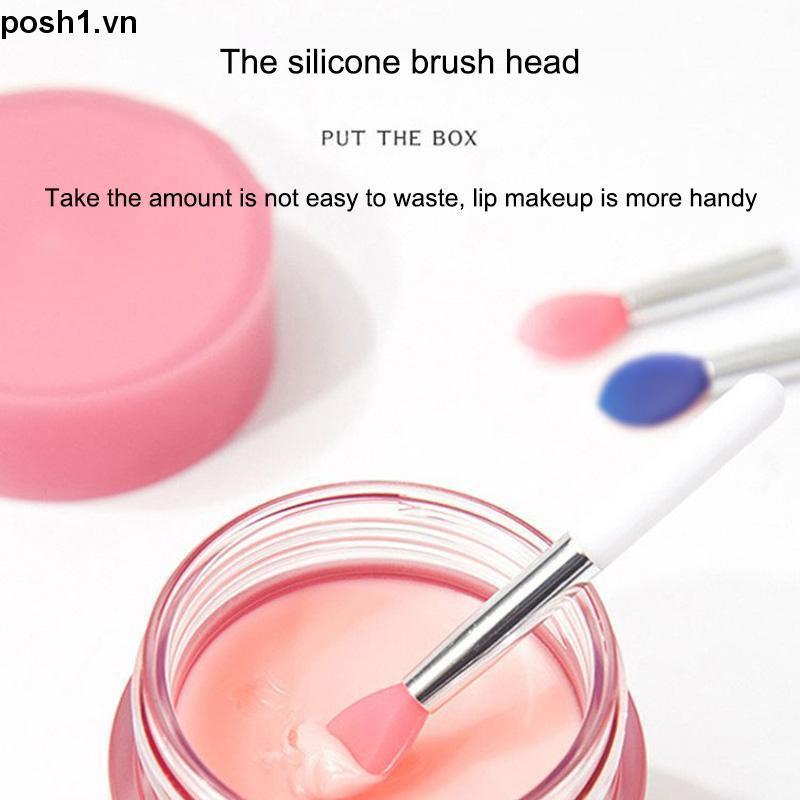 💌Cọ Môi Silicon Thoa Son Dưỡng Mặt Nạ Môi Kèm Túi Đựng
