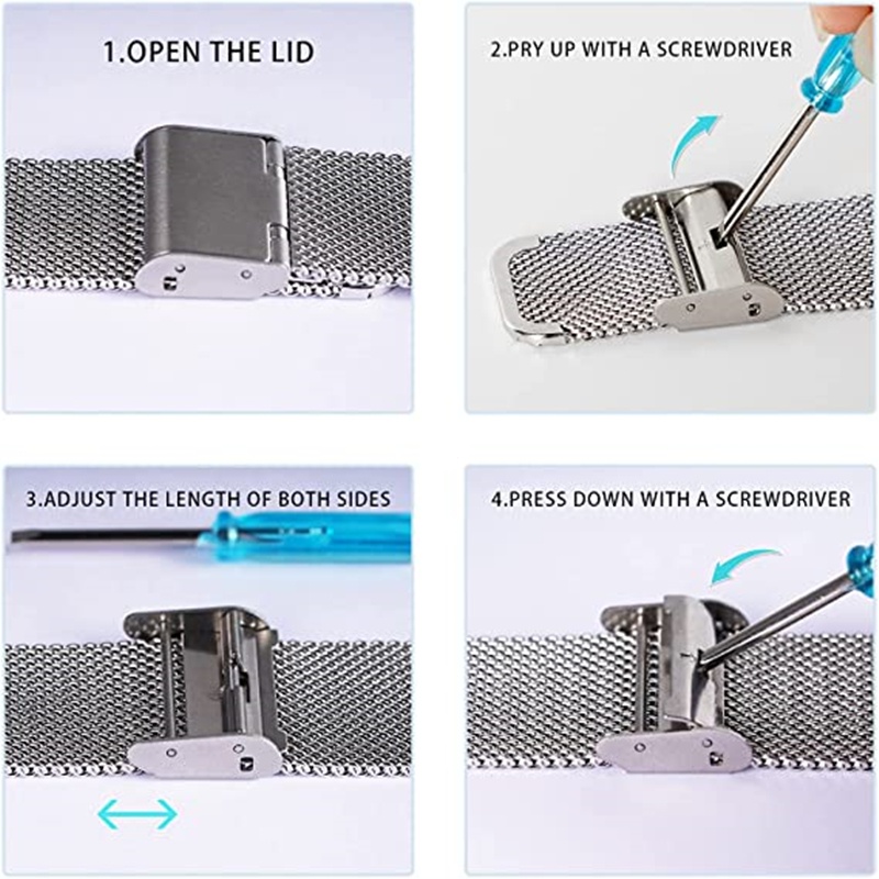 Ốp Dây Đeo Đồng Hồ Bằng Thép Không Gỉ Dạng Lưới Dành Cho Samsung Galaxy Watch 4 5 44mm 40mm 4 Classic 42mm 46mm