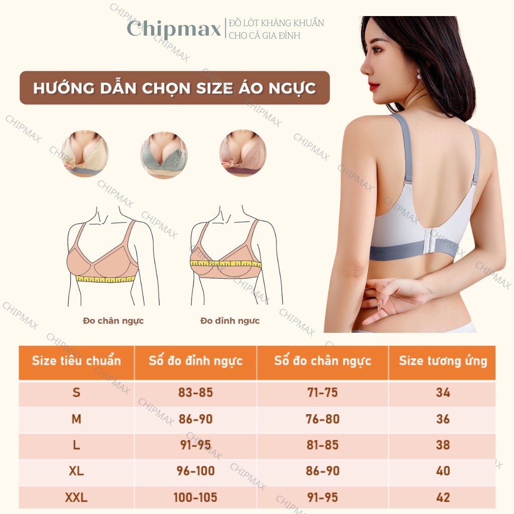 Áo Lót Bầu Ren Pháp Áo Ngực Cho Con Bú Cotton Chống Chảy Xệ Không Gọng Mỏng Nhẹ Kháng K.h.u.ẩ.n - A1