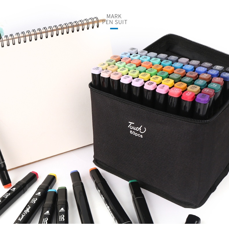 Combo 10 túi hộp màu 48 chi tiết Touch Shi cho bé