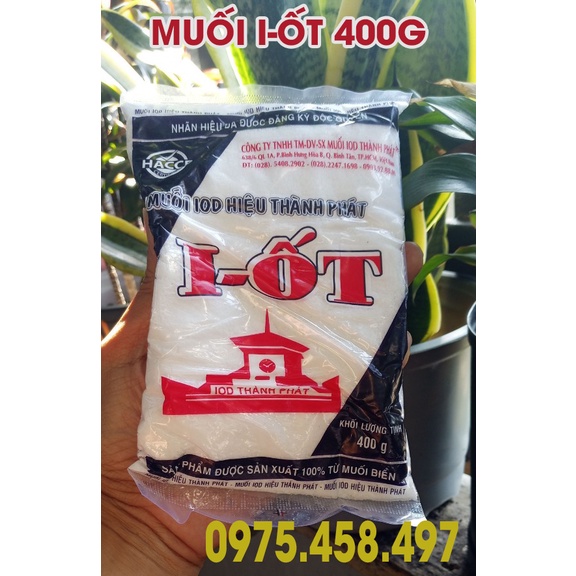 Muối I-Ốt 100% từ muối biển Thành Phát 400g đạt chuẩn HACCP