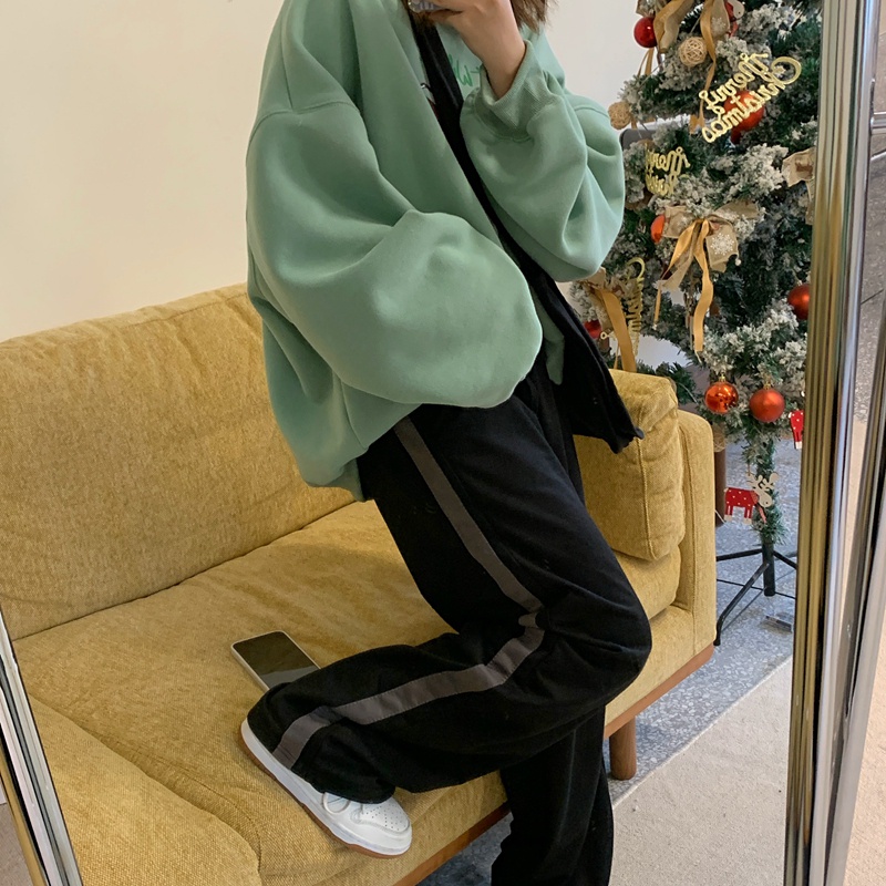 NRVP Quần Thể Thao Dài Dáng Rộng Phong Cách Thời Trang Hàn Quốc