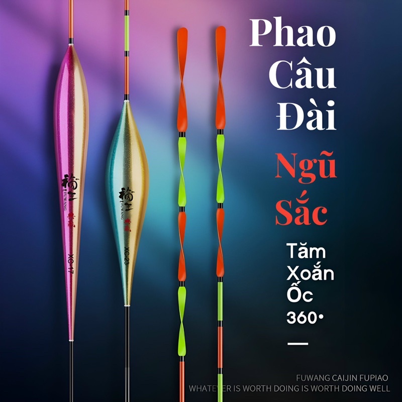 PHAO NGŨ SẮC NANO CÂU ĐÀI FUWANG XOẮN 360