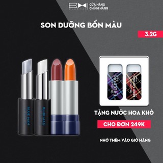 Son Dưỡng Môi Nam BLUEMAN 4 Màu Tuỳ Chọn, Dưỡng Môi Giảm Khô Môi, Thiết Kế Sang Trọng - 3.8g