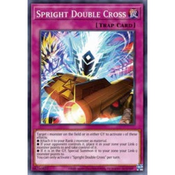 Thẻ Bài Yugioh TCG Tiếng Anh Spright Double Cross - Super Rare - DABL-EN074