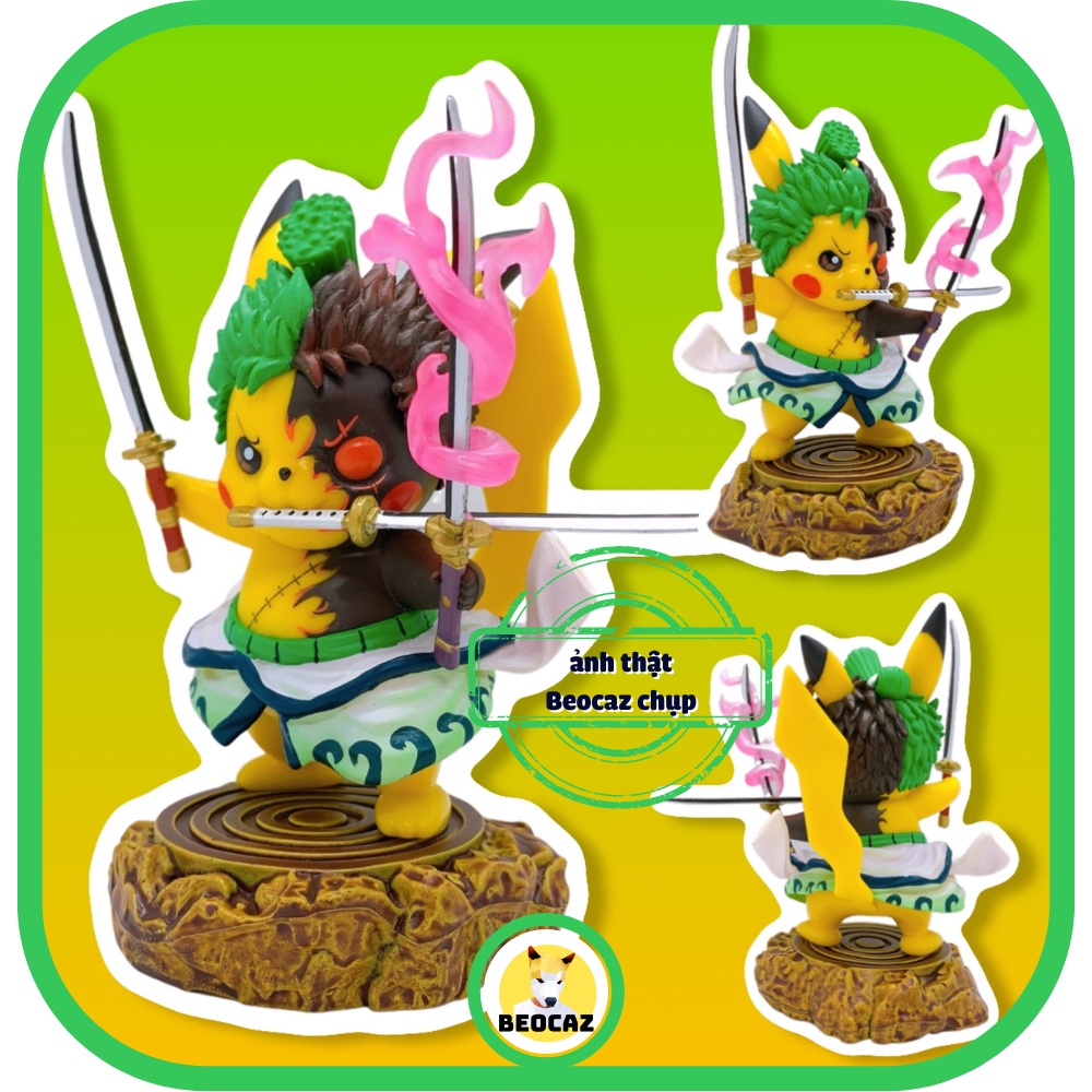 Mô hình Pikachu dễ thương Naruto Jiraiya Mandara cosplay linh vật độc đáo đồ chơi Beocaz bền màu an toàn