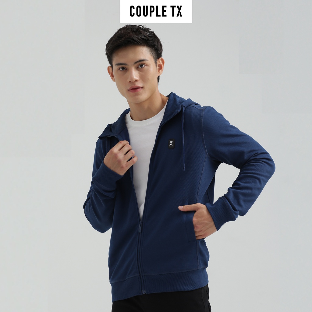 Áo Khoác Thun Nam Couple TX Basic Thun Gân Chéo MOK 1026