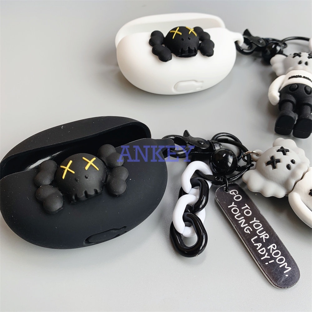 For Soundpeats Engine 4 Cover Kaws Engine4 Lovely Earphone Silicone Case Earbuds Waterproof Shockproof Soft Protective Headphone Cover Headset Skin Doll