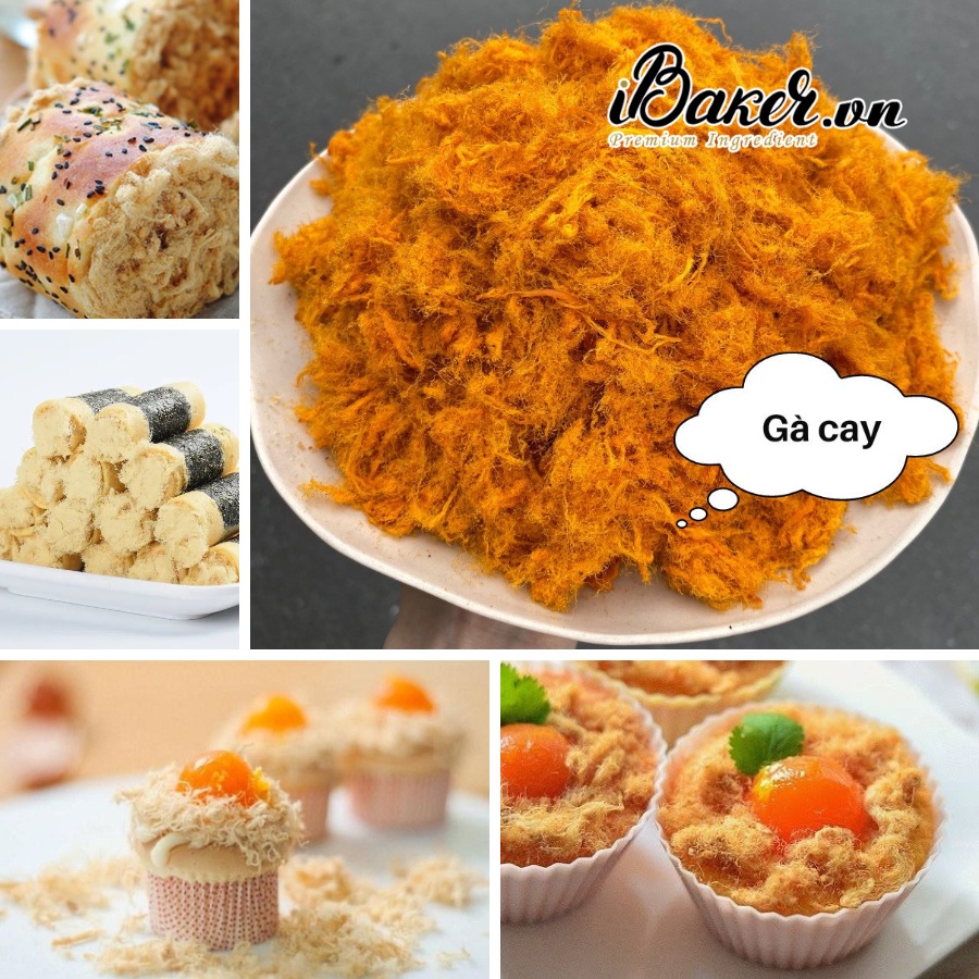[500g] Chà bông gà cay sợi mịn BNFOOD