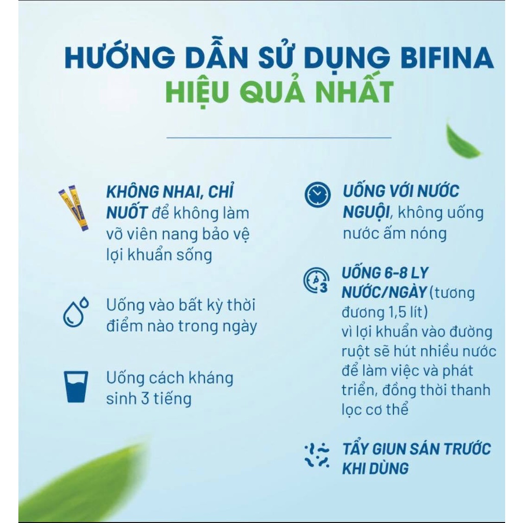 Men vi sinh Bifina Ex Nhật Bản -Loại EX 7 gói - Cho người hội chứng ruột kích thích, viêm đại tràng