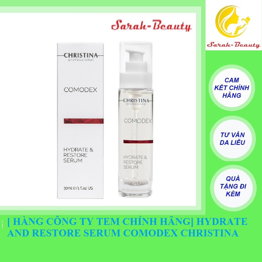 [Hàng Công ty] Christina Comodex Hydrate And Restore Serum - Tinh Chất Cấp Nước  Da Dầu Mụn
