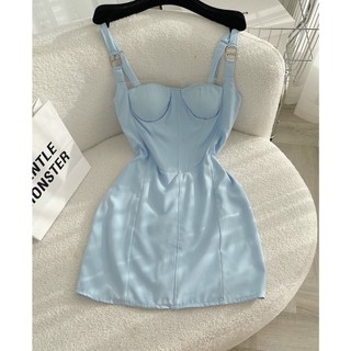 Đầm Body 2 Dây Cúp Ngưc Khoen