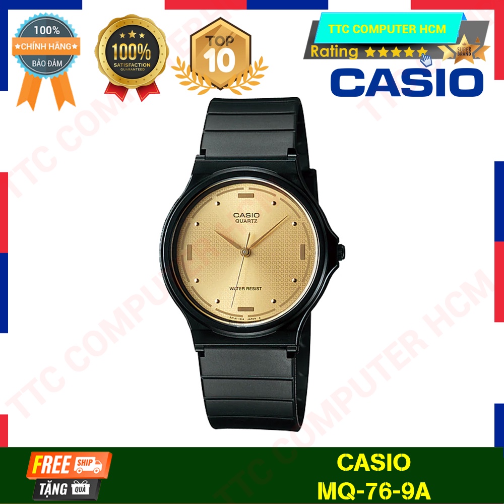 Đồng Hồ Kim Casio Mặt Vuông / Tròn Dây Nhựa Siêu Bền Chống Nước | Mẫu Nam Nữ - HÀNG CHÍNH HÃNG TTC COPUTER HCM