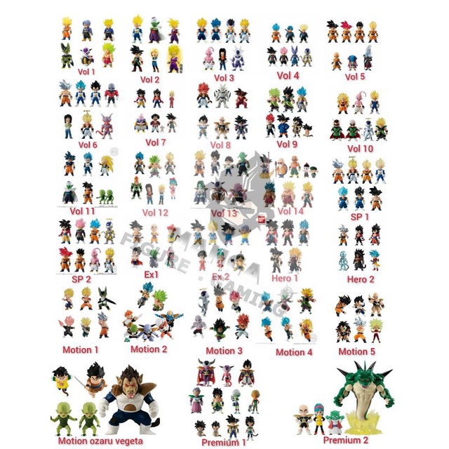 Adverge lẻ - Mô hình Dragon ball