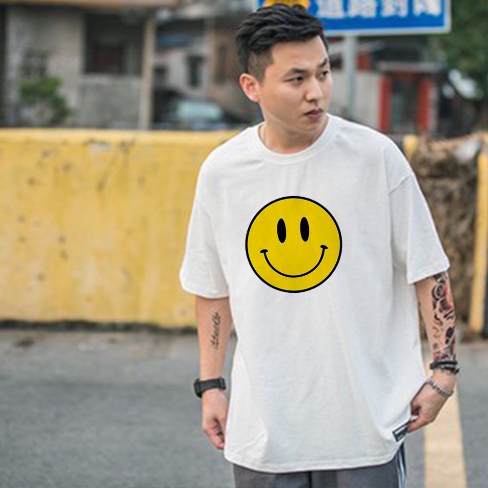 Áo Thun Drew Mặt Cười Nam Nữ Unisex Tay Lỡ Form Rộng Đẹp Giá Rẻ, Áo Phông Nam Nữ Unisex