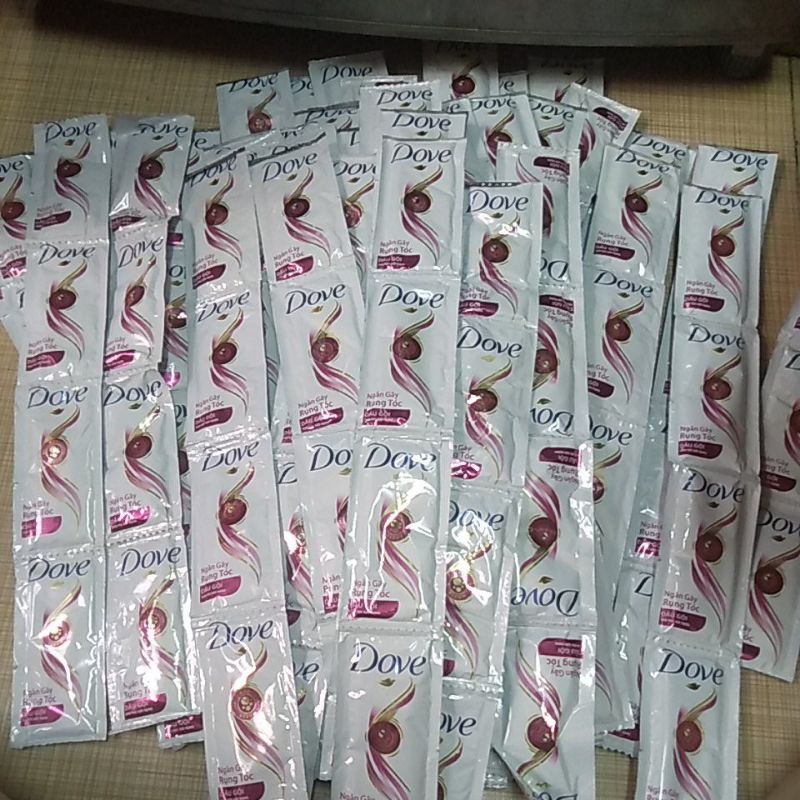 tặng túi xinh - 50 gói dầu gội và dầu xả Dove