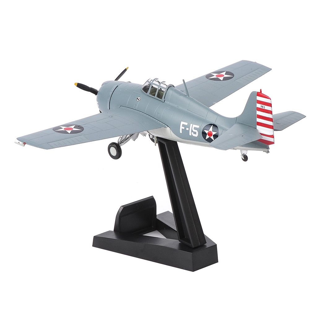 Mô Hình Máy Bay Chiến Đấu Mỹ F4F Wildcat VF-3 Aboard USS LEXINGTON WWII Tỉ Lệ 1 / 72