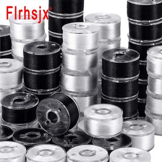 Set 20 Suốt Chỉ Màu Trắng Đen Cho Máy May