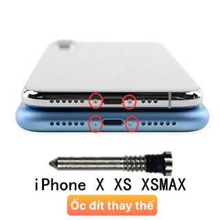 Ốc đít iphone x / xsmax full màu | túi 100 ốc