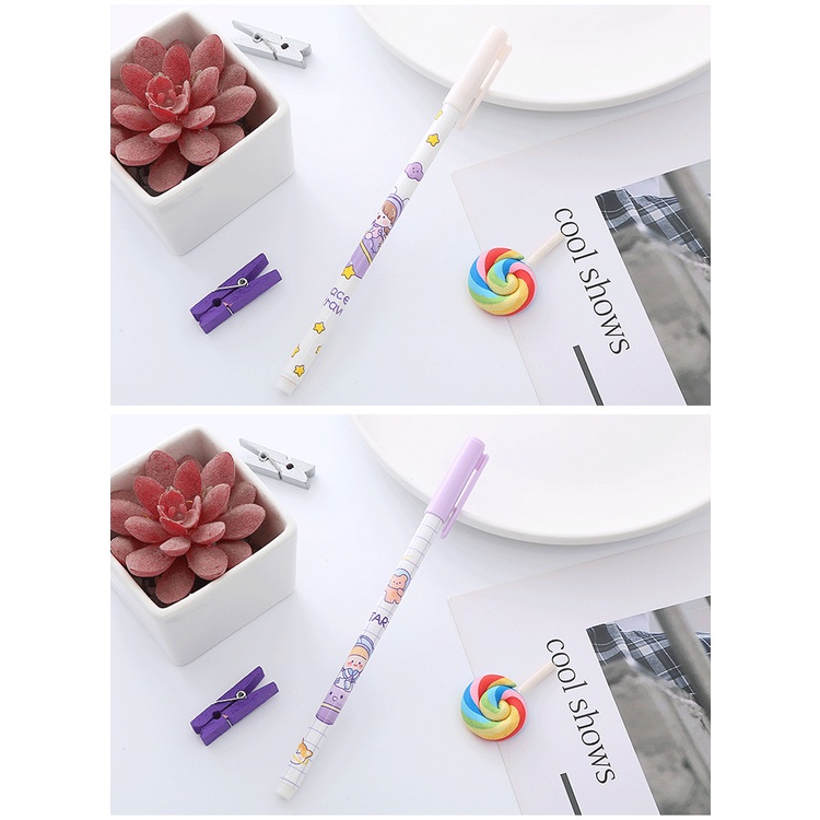 Bút Bi Hình Hành Tinh Màu Tím Sáng Tạo Cho Học Sinh / Văn Phòng Ruột bút gel bút gel nhiều màu bút bi nhiều màu bút cute giá rẻ bút bi nước cute bút nhiều màu
