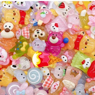 Set 5 charm/ center loại trong duc dùng làm phụ kiện tóc ,slime,dán ốp lưng,dán bình nước,tủ lạnh