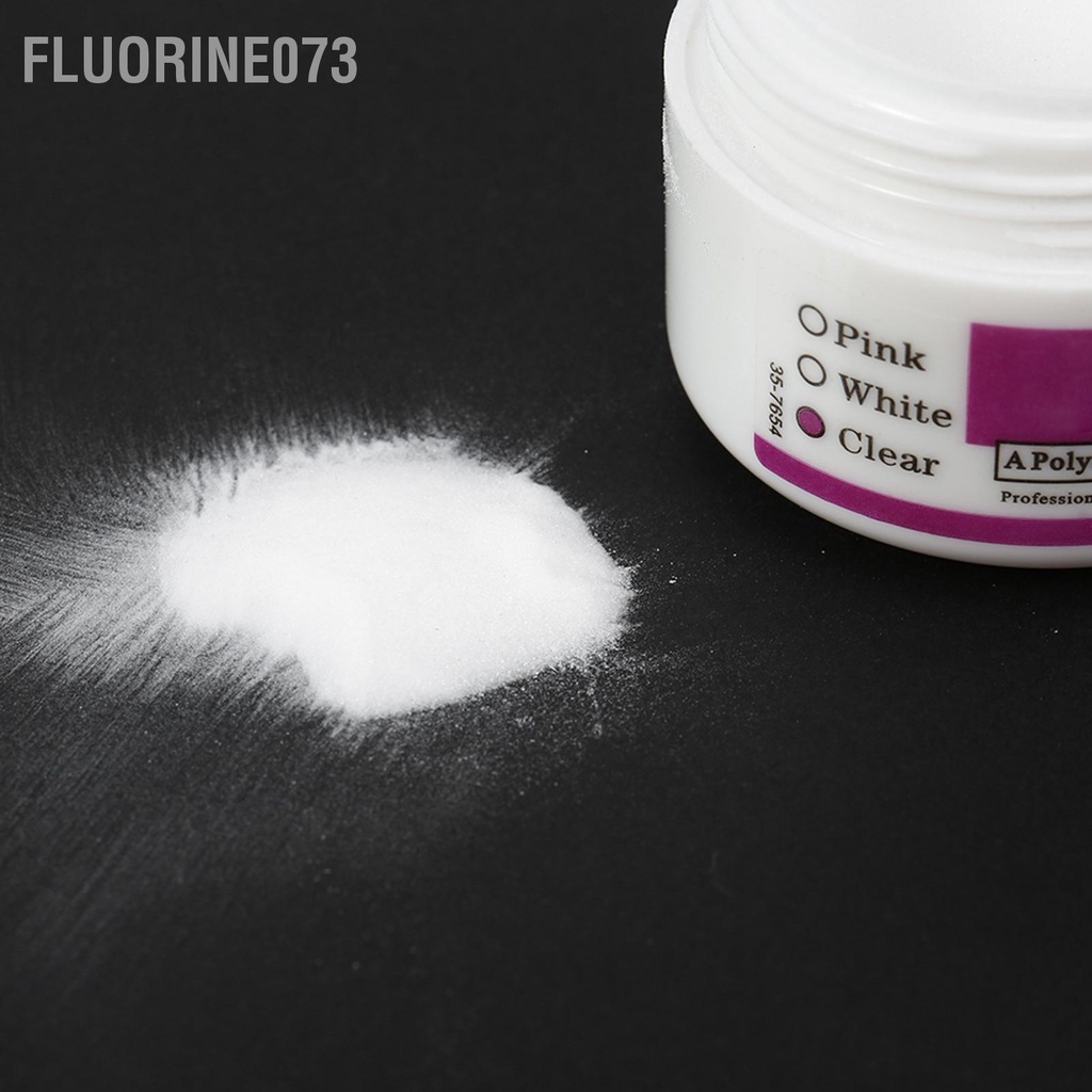 Fluorine073 20g bột acrylic pha lê làm móng tay Polymer trang trí nghệ thuật dụng cụ điểm