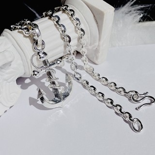Mặt Bạc Mỏ Neo Trơn (Bạc 925)