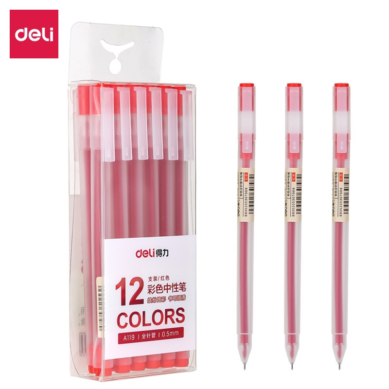 Set 8 Bút Mực Gel Ngòi 0.5mm Nhiều Màu Đen / Xanh Dương