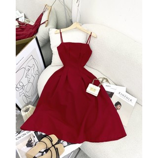 ĐẦM MIDI TRƠN 2 DÂY ĐỎ TẾT VÀ NOEL