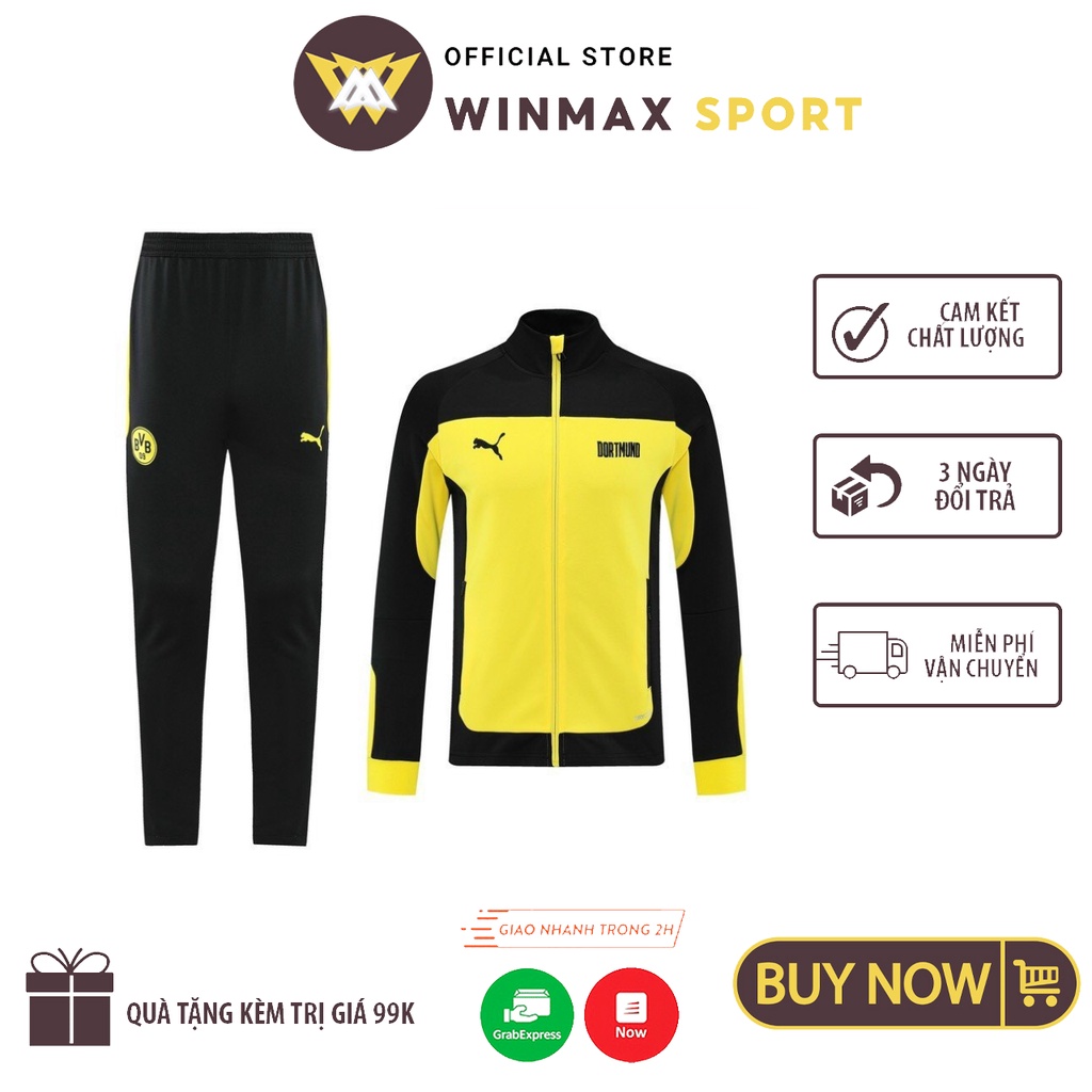 Bộ Nỉ Puma Shrits BVB09 Dortmund Trẻ Trung Năng Động - Thời Trang Thể Thao Cao Cấp WinMax