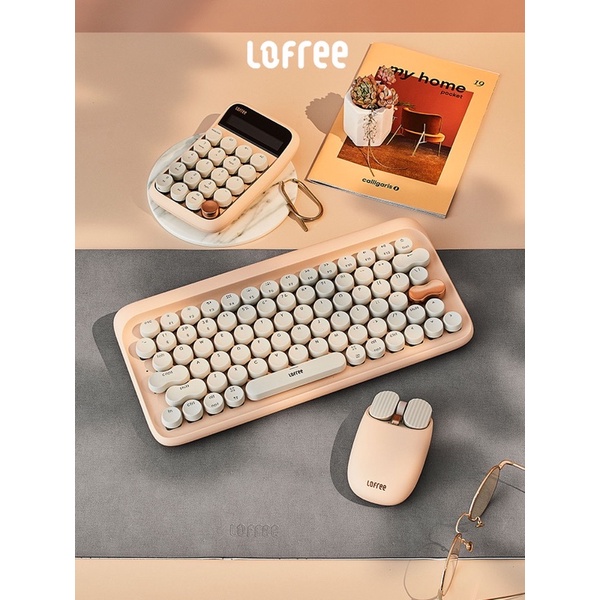 Chuột bluetooth không dây Lofree Milk tea