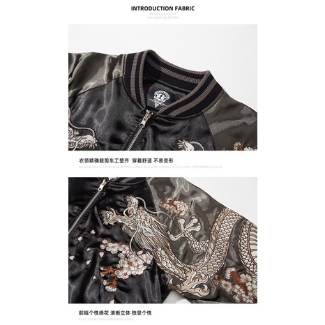 ÁO KHOÁC BOMBER THÊU CÁO 9 ĐUÔI  SUKAJAN JACKET