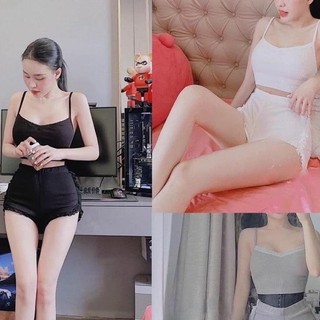 Set bộ 2 dây đùi thun gân viền ren mẫu mới siêu hot hit