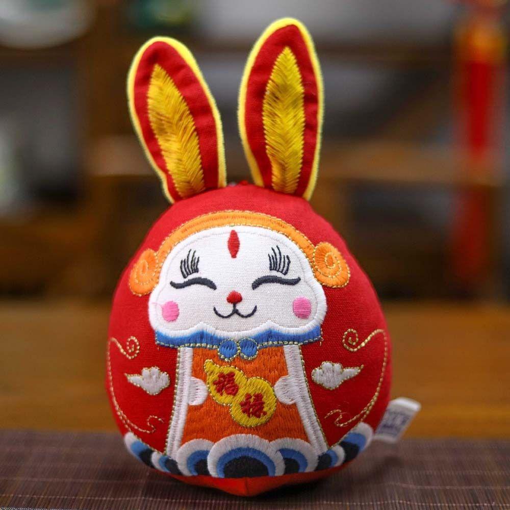 Thỏ Nhồi Bông Phong Cách Trung Hoa Mừng Năm Mới