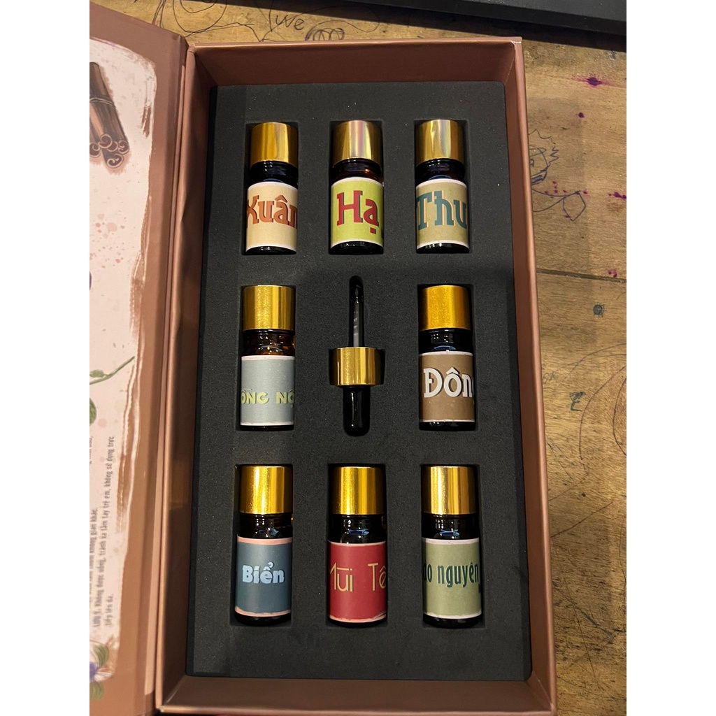 Tinh dầu lau sàn Nhà Thơm Sinh Dược 8 chai 5ml