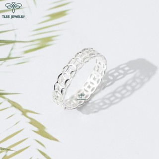 Nhẫn bạc Tlee kim tiền trơn basic TLEE JEWELRY A0242