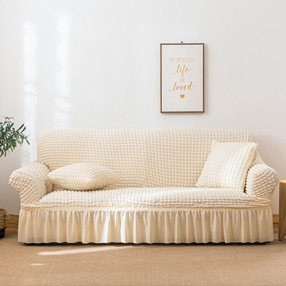 BTLIMER Vỏ Bọc Ghế Sofa Đàn Hồi Màu Trơn 3D