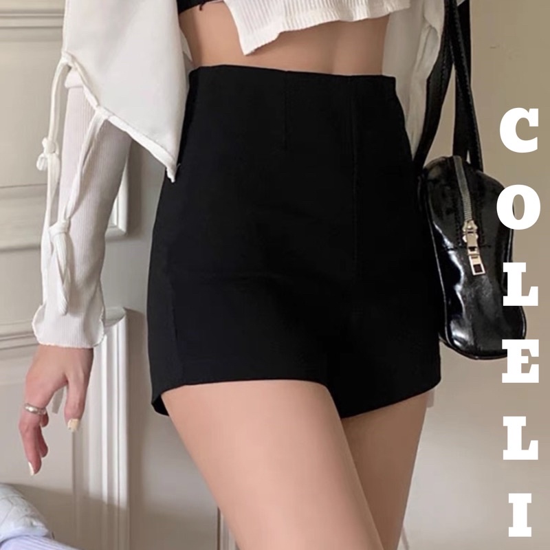 Quần Đùi Nữ Cạp Cao Dây Kéo Lưng Chất Umi Hàn Short Dance