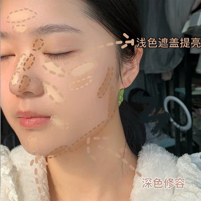 Bảng che khuyết điểm 3 màu SWEET MINT mỏng nhẹ tự nhiên che phủ tốt