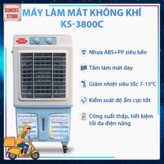 Quạt hơi nước ks-3800c + ks-4800r + ks-5000cquạt hơi nước -quạt điều hòa -làm lạnh-35 lít