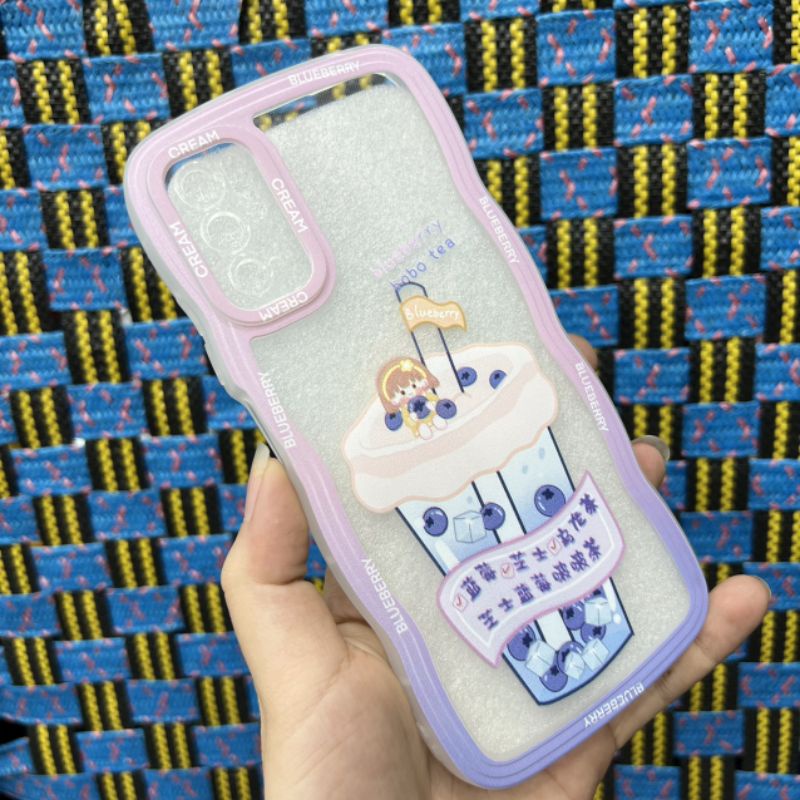 Ốp lưng Xiaomi Redmi Note 10 5G dẻo hình siêu dễ thương viền lượn sóng bảo vệ camera