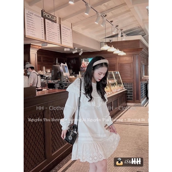 VÁY SƠ MI THÔ REN TRẮNG CAO CẤP CHÂN CÁ