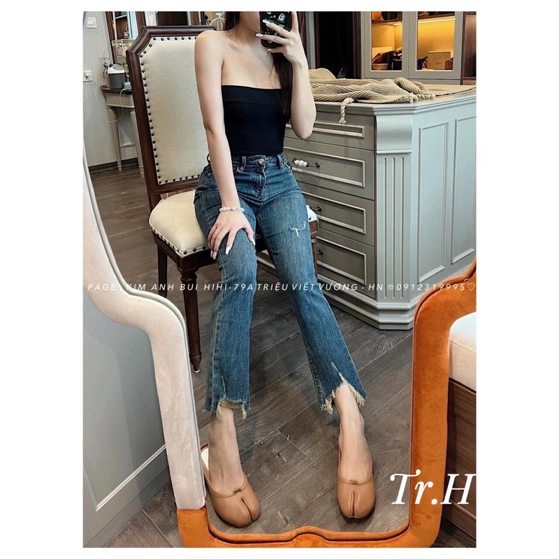 Quần bò rách gấu siêu cá tính. Size S M L